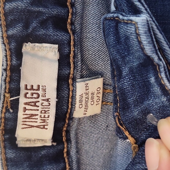 Vintage America Jean Skirt 10 - Picture 4 of 4